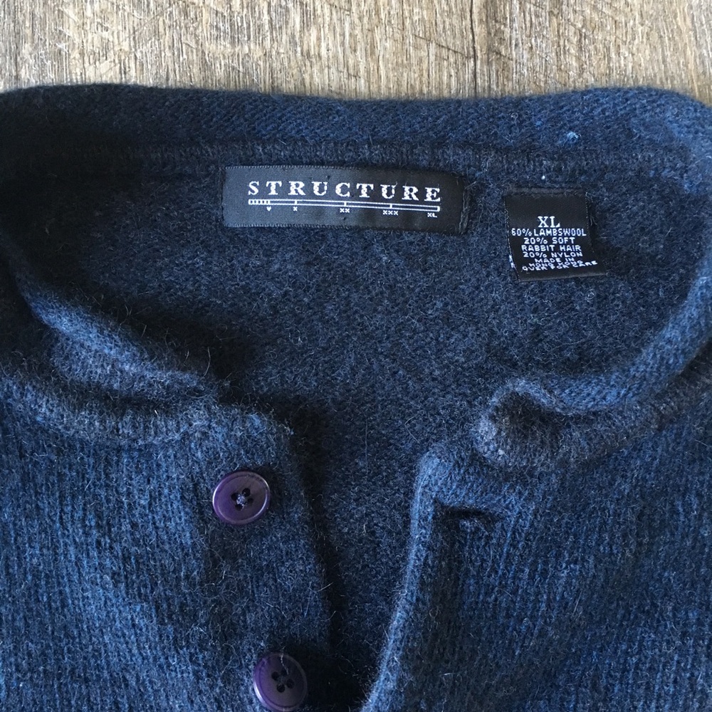 Men’s STRUCTURE Wool Sweater. Size XL - Picture 2 of 6
